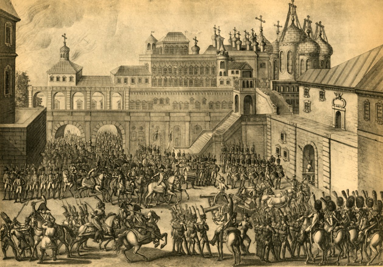 Les Français entrent dans la ville de Moscou, septembre 1812 - Unbekannt
