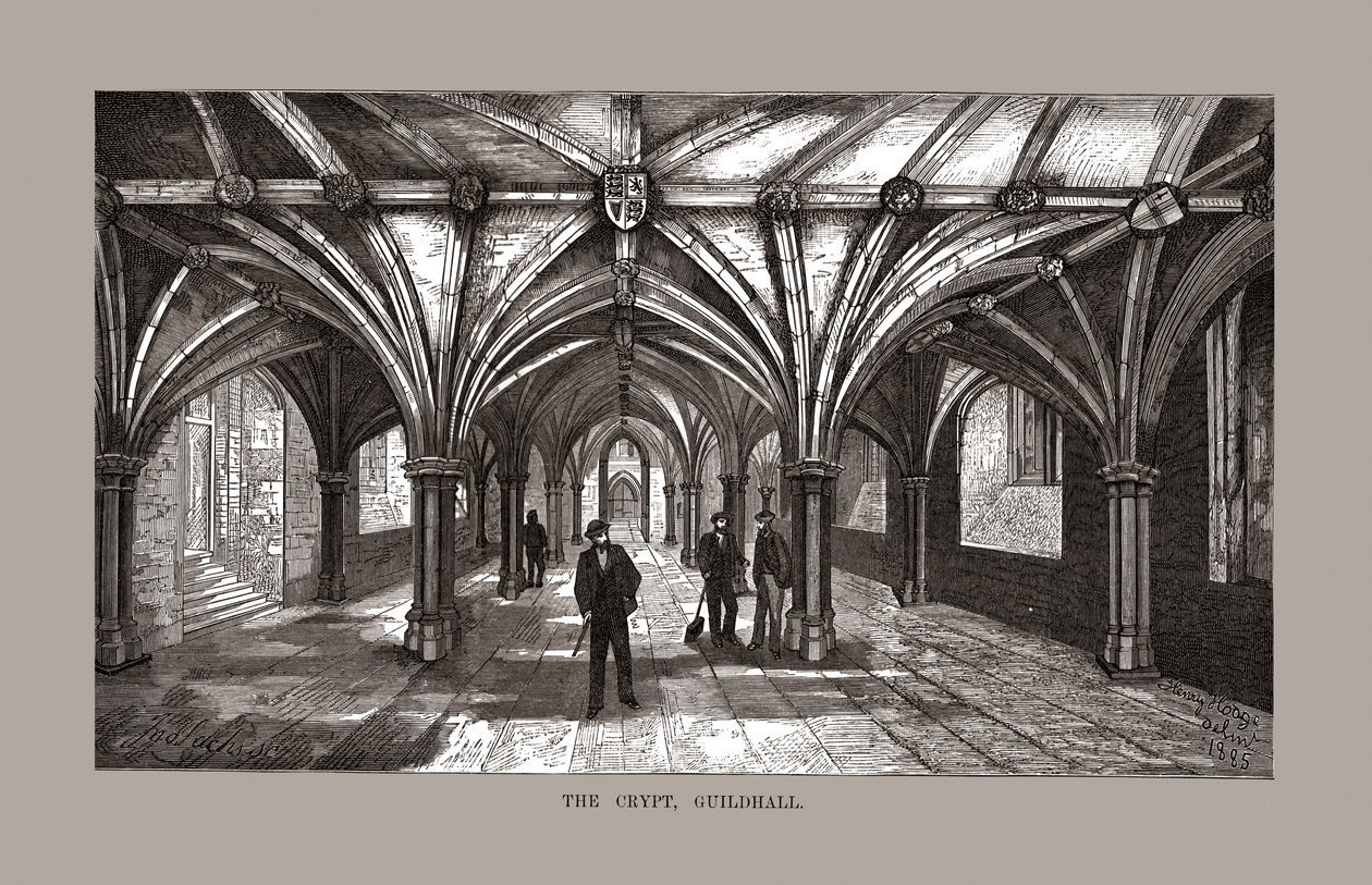 La crypte de Guild-Hall, 1886 - Unbekannt