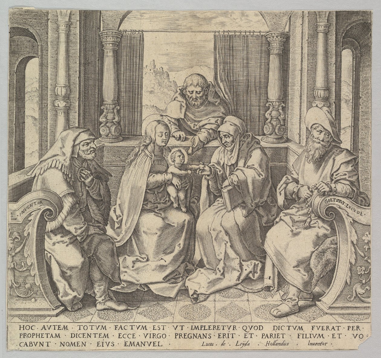 La Sainte Parenté, Vierge et Enfant avec Joseph, Anne et deux saints hommes - Unbekannt