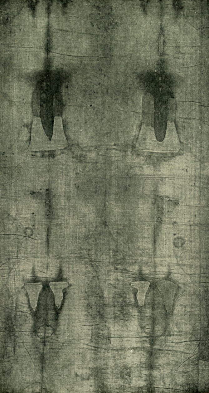 Le Saint Suaire - Empreinte du corps vue de dos, 1902 - Unbekannt