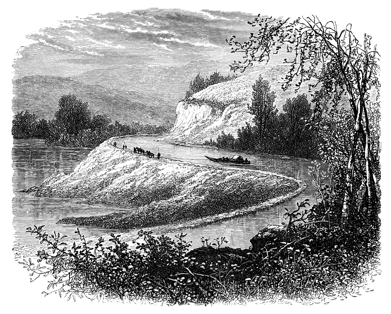 La rivière James et la campagne près de Richmond, Virginie, USA, 19e siècle - Unbekannt
