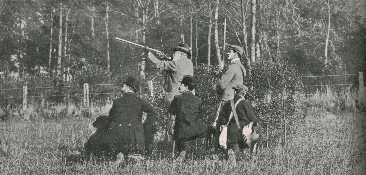 Le roi chassant sur les réserves de Sandringham, années 1900, 1910 - Unbekannt