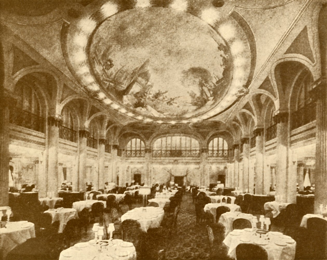 Le somptueux salon à manger principal du Leviathan, vers 1930 - Unbekannt