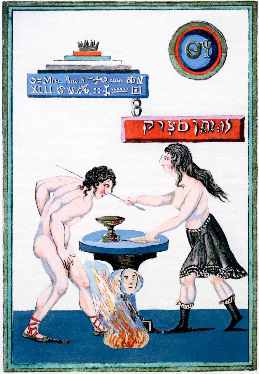 Le Miroir magique révélant ses secrets, 18e siècle - Unbekannt