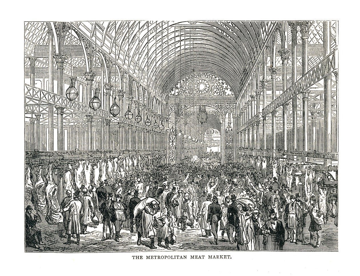 Le marché de la viande métropolitain, 1878 - Unbekannt