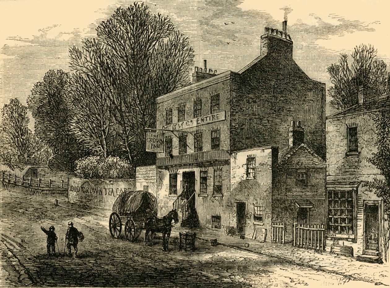 The Old Crown Inn, Highgate, 1830, vers 1876 - Unbekannt