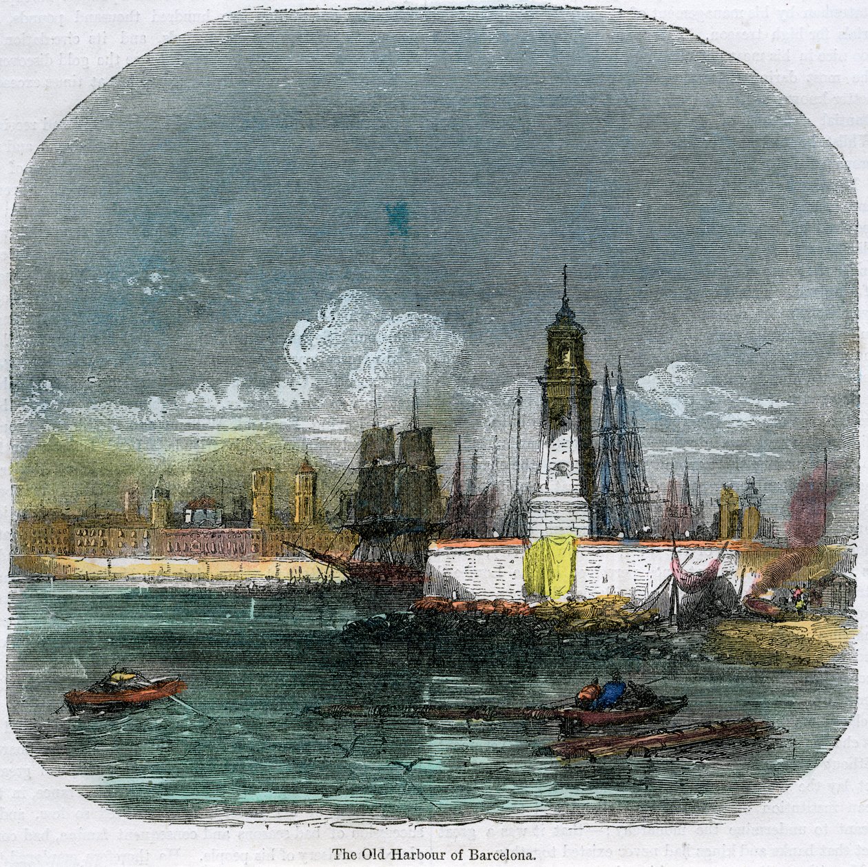 Le vieux port de Barcelone, Catalogne, Espagne, vers 1880 - Unbekannt