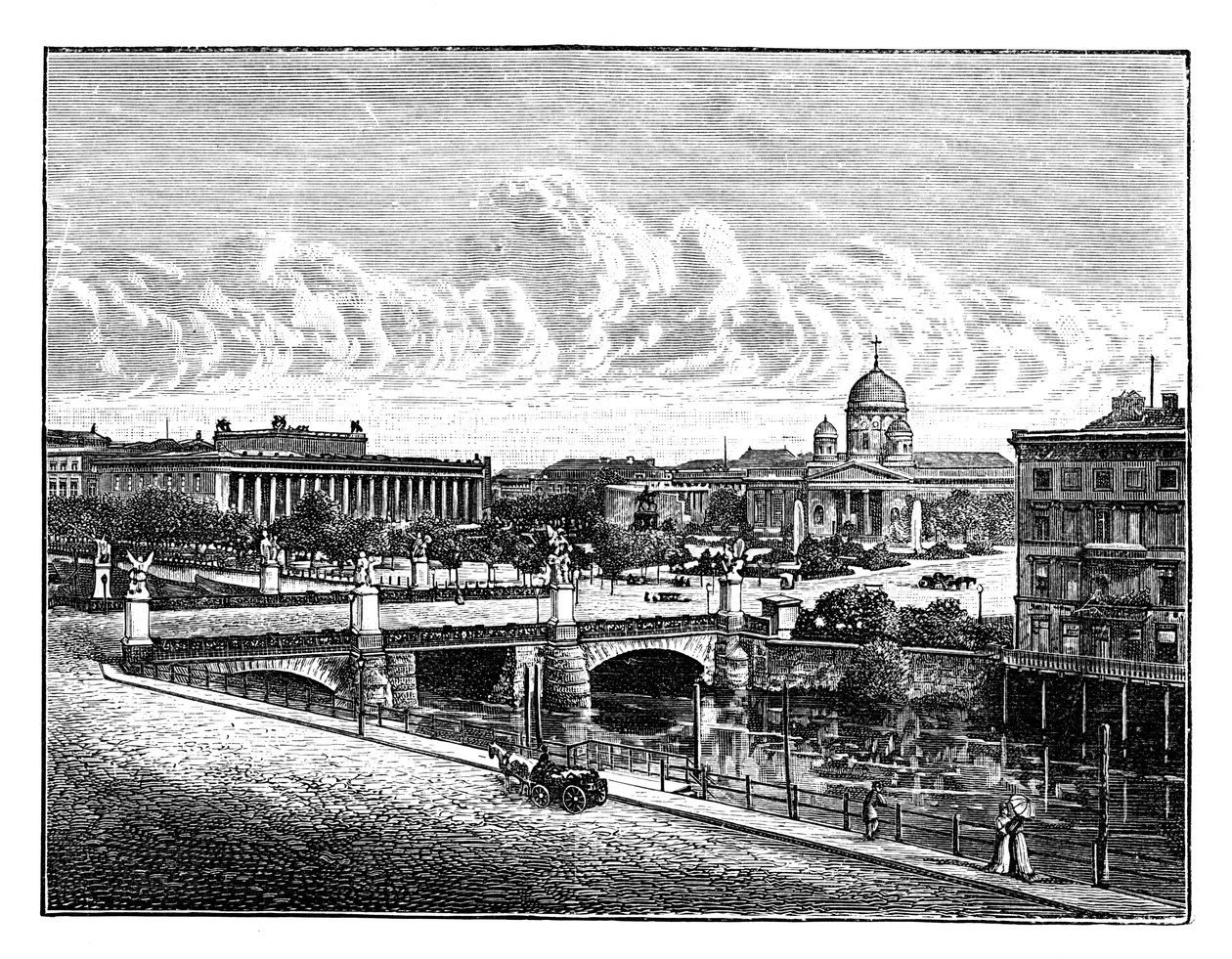 Le pont du palais et le jardin de plaisance, Berlin, Allemagne - Unbekannt