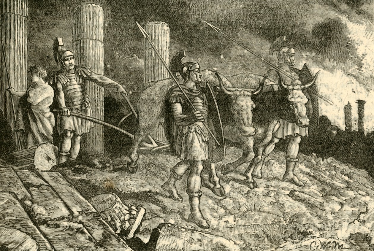 La charrue passant sur le site de Carthage, 1890 - Unbekannt
