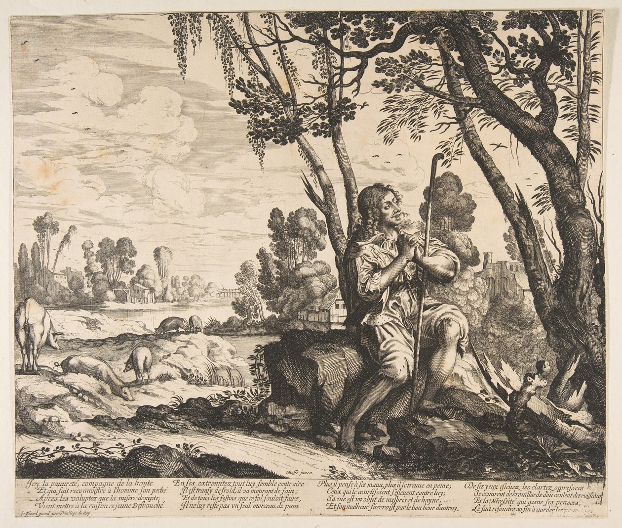 Le fils prodigue gardant les cochons - Unbekannt