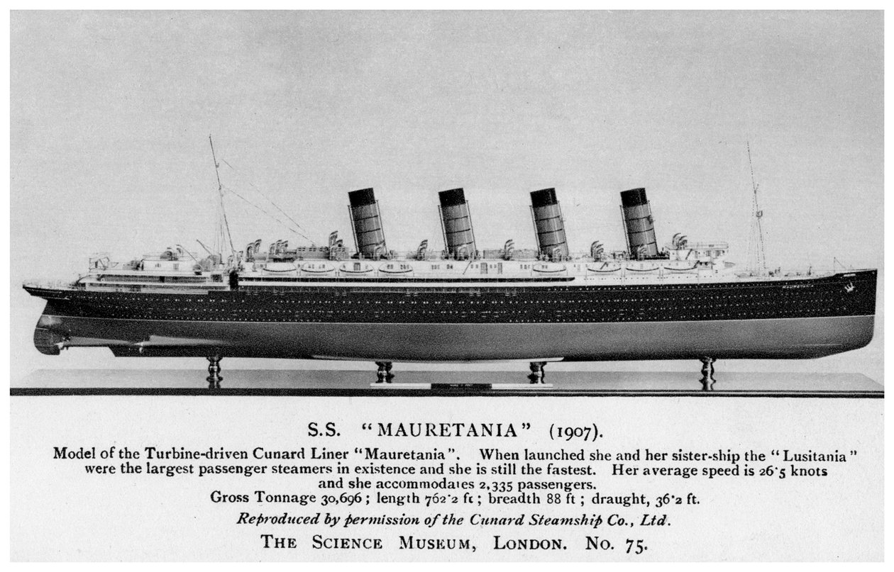 Le RMS Mauretania, 20e siècle - Unbekannt
