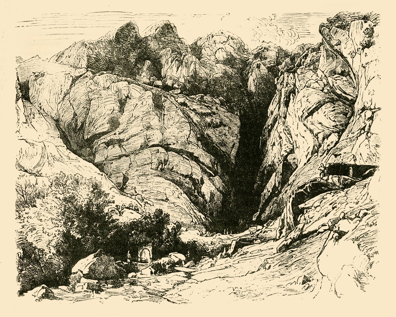 Le Ravin à Delphes, scène de la repousse des Gaulois - Unbekannt