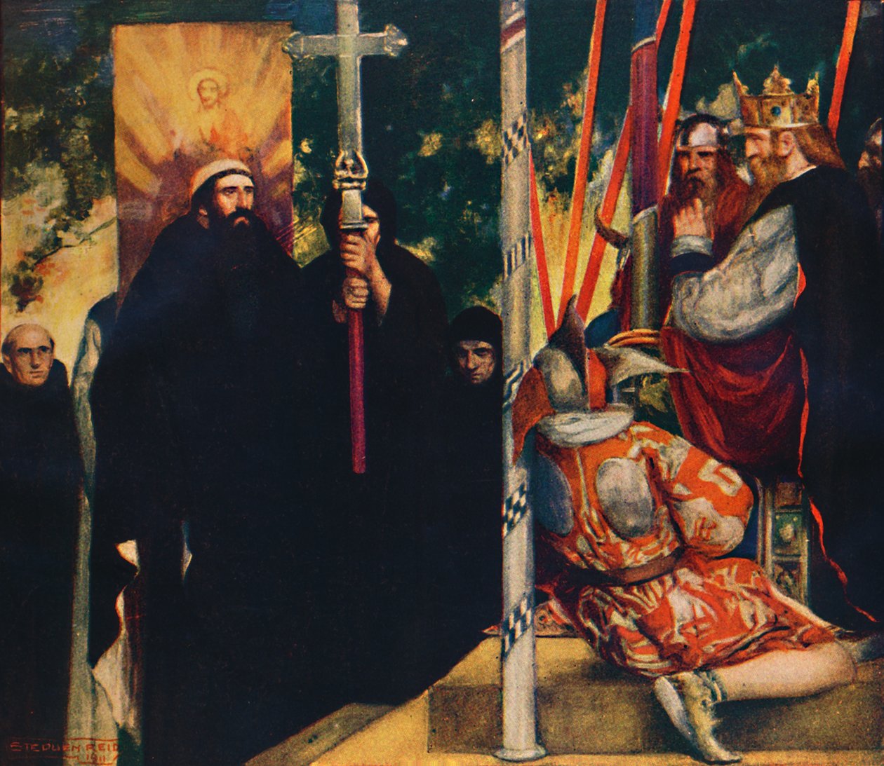La Réception de Saint Augustin par Ethelbert, 1912 - Unbekannt