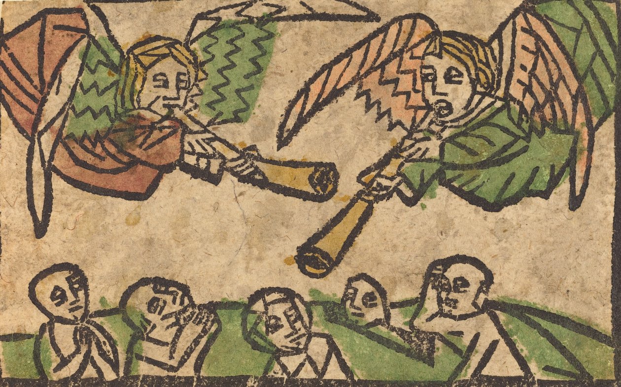 La résurrection des morts, vers 1460-1470 - Unbekannt