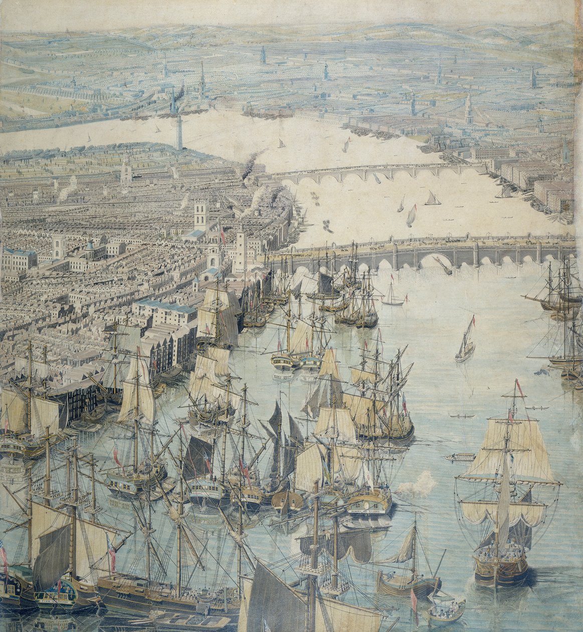 Le panorama de Rhinebeck, vers 1807 - Unbekannt