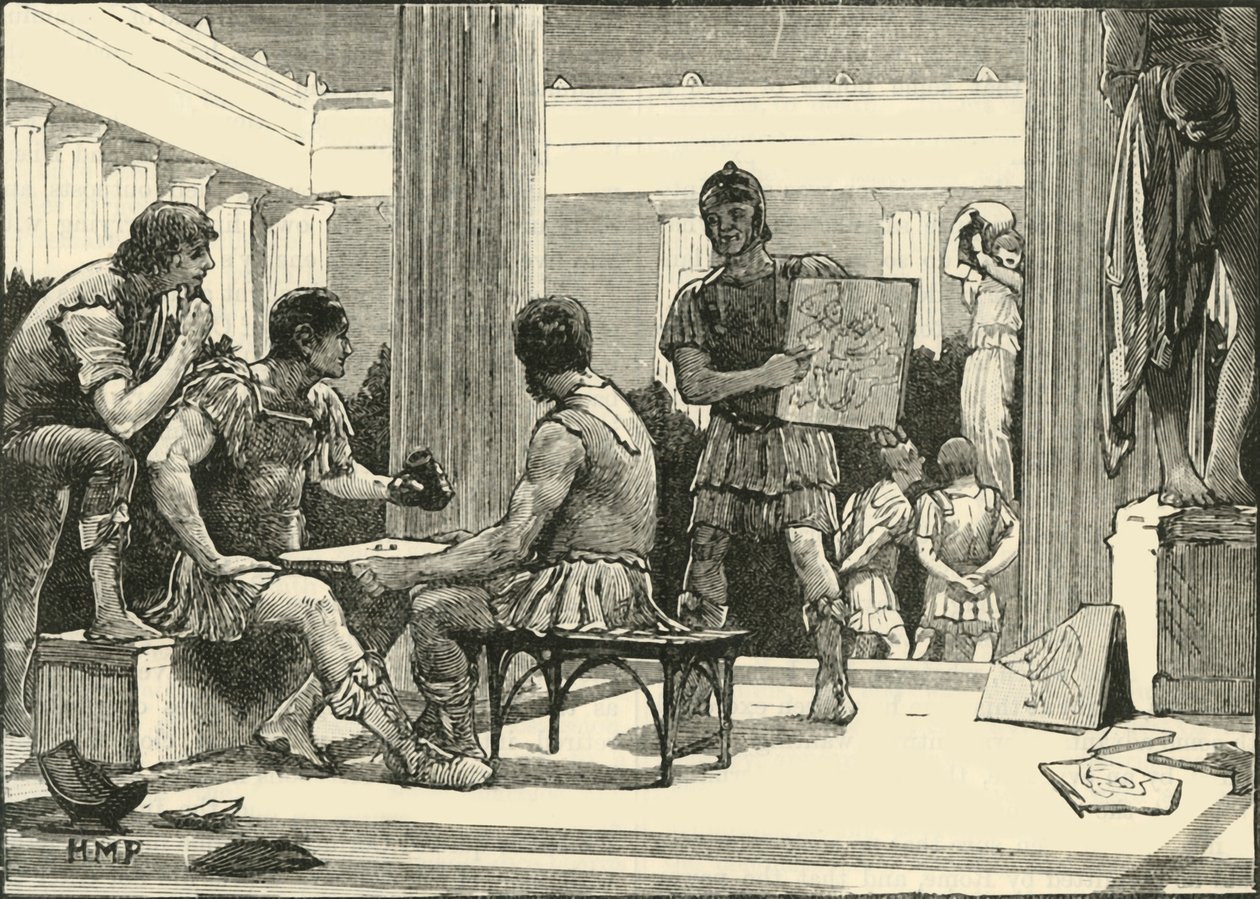 Les Romains à Corinthe, 1890 - Unbekannt
