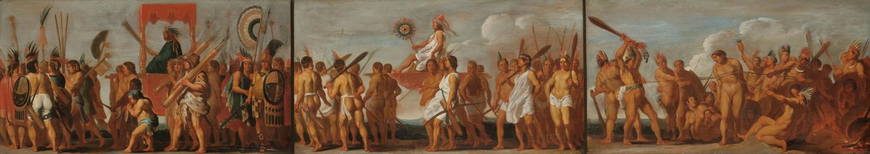 Le traitement des prisonniers de guerre par les Tupinambás, vers 1630 - Unbekannt
