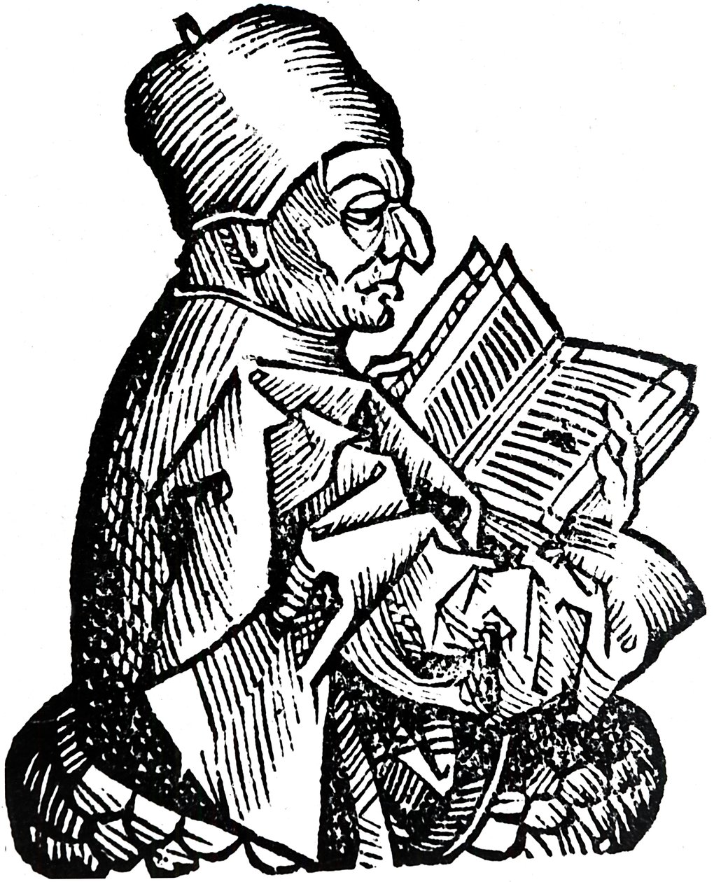 Le Vénérable Bède c. 673-735, théologien, érudit et historien anglo-saxon, 1493 - Unbekannt