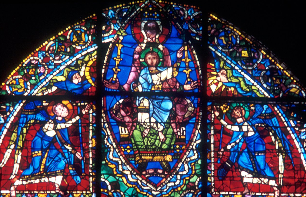 La Vierge et le Christ entourés d