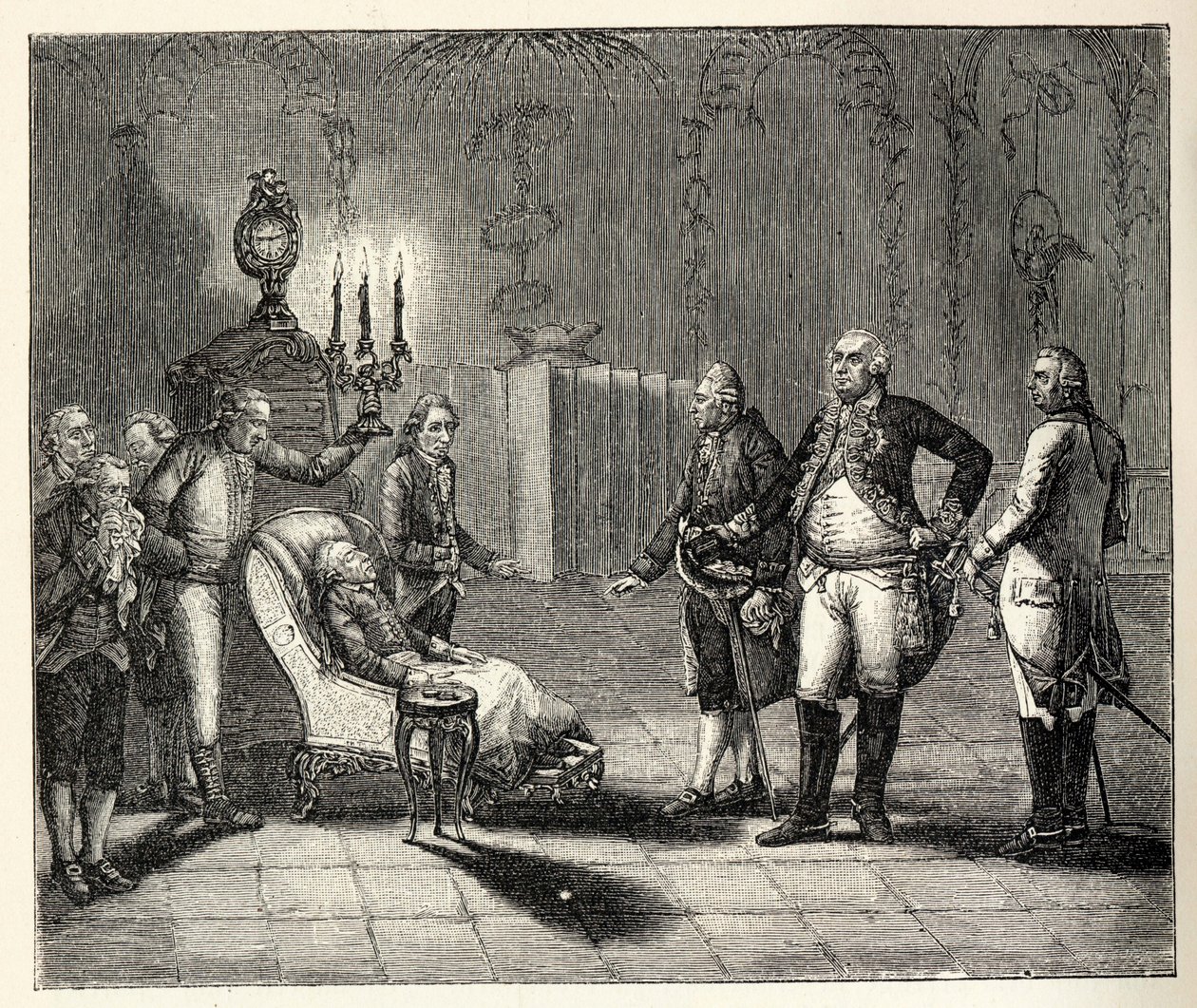 La mort de Frédéric II le 17 août 1786 - Unbekannt