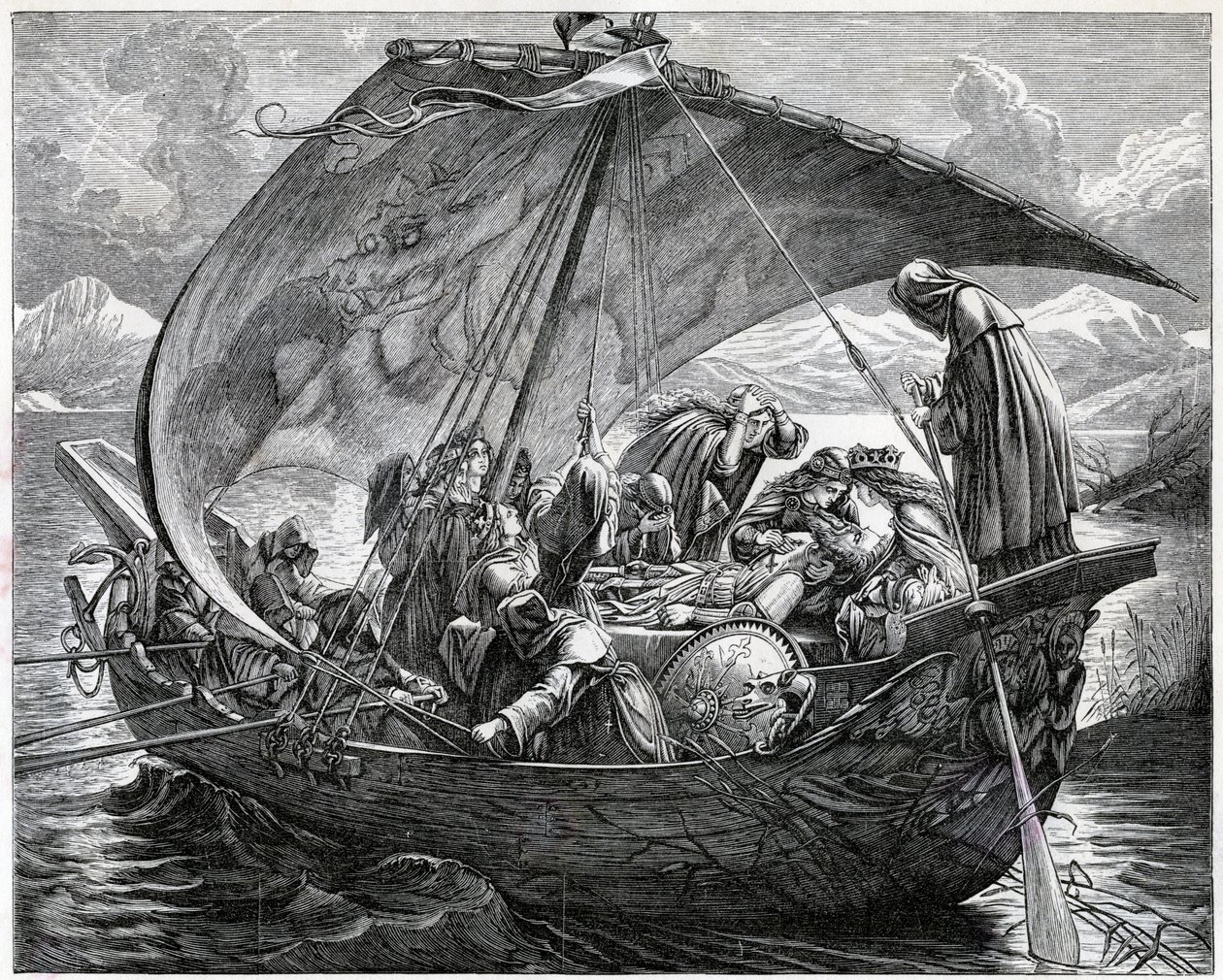 La mort du roi Arthur, 19e siècle - Unbekannt