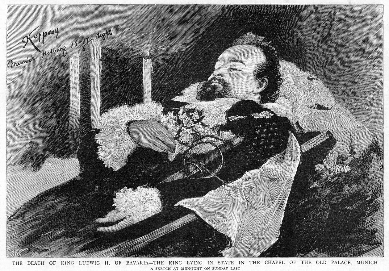 La mort du roi Louis II de Bavière - Unbekannt