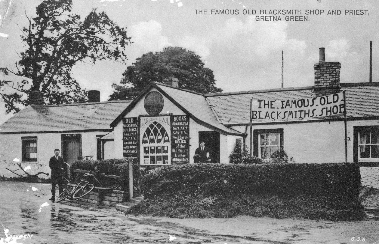 La célèbre vieille forge, Gretna Green, Dumfriesshire, Écosse, 20ème siècle - Unbekannt