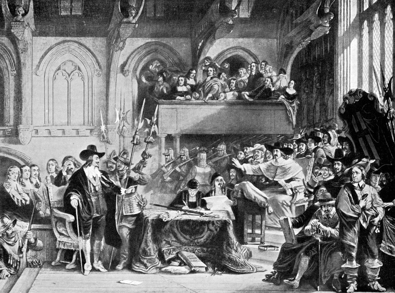 Le célèbre procès de Charles Ier dans Westminster Hall en janvier 1649, vers 1905 - Unbekannt