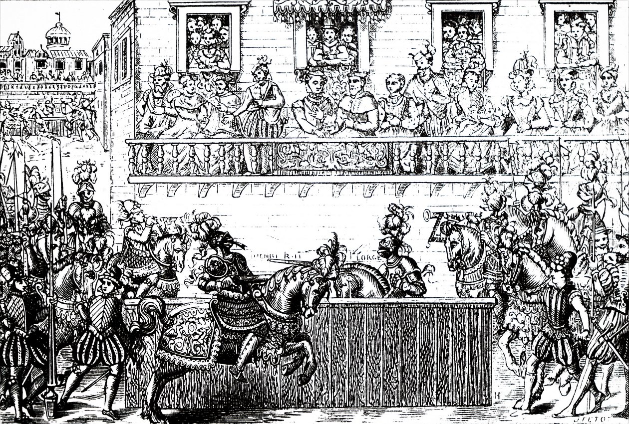 La blessure mortelle du roi Henri II de France - Unbekannt