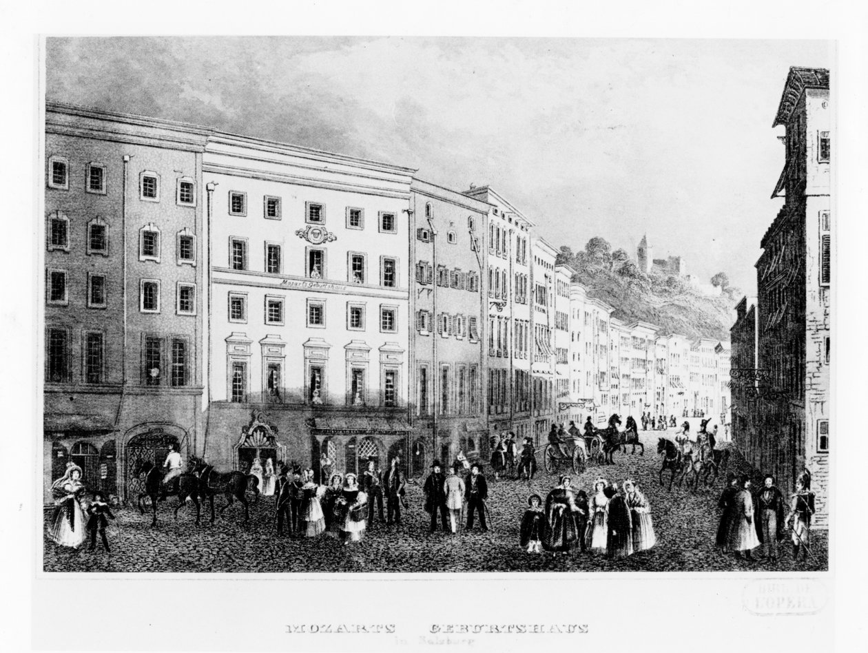 La maison à Salzbourg où Mozart est né - Unbekannt