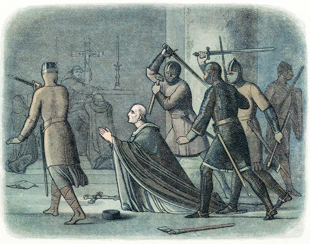Le meurtre de Thomas Becket, 1170, 1864 - Unbekannt