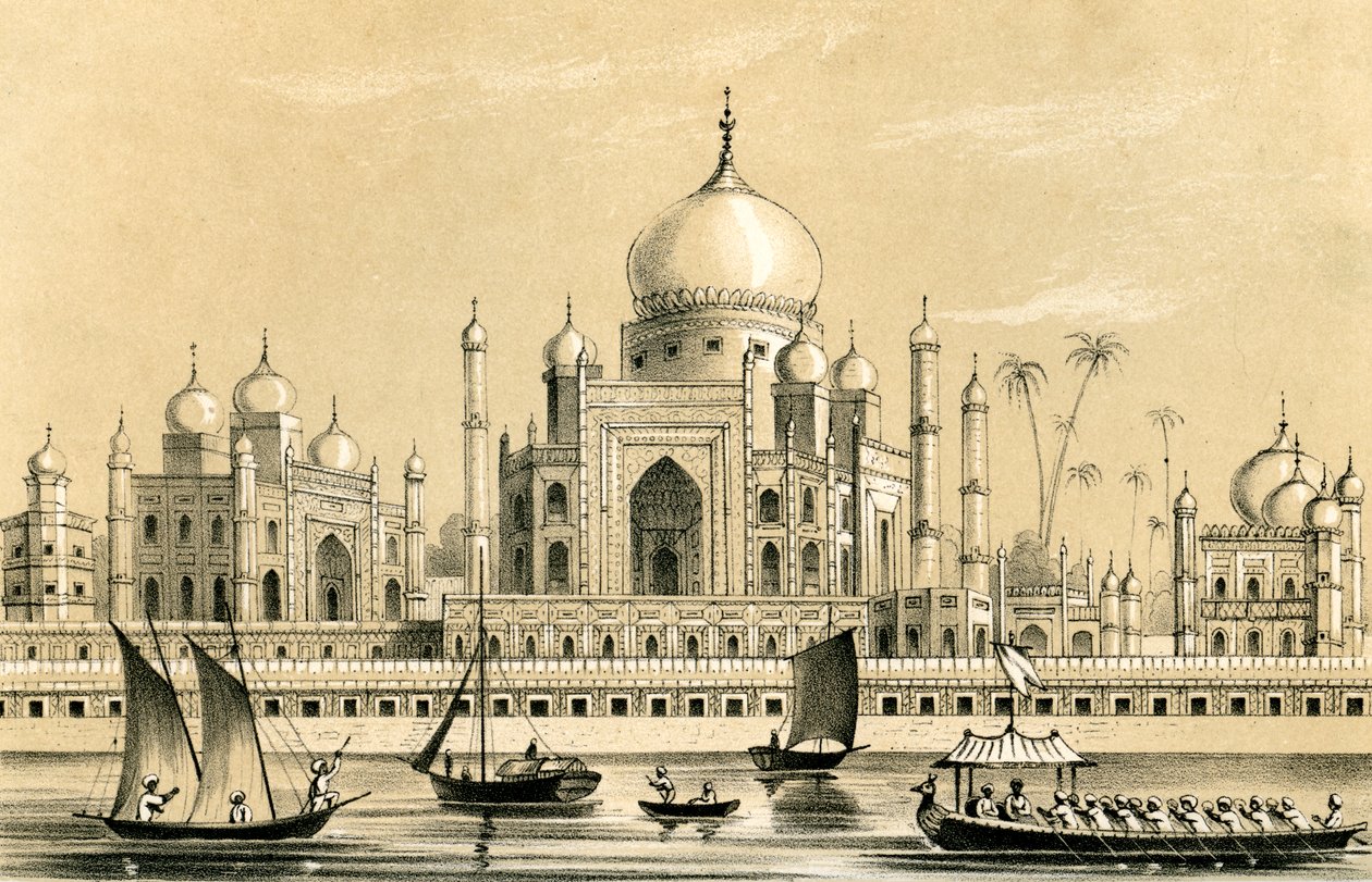 Le tombeau du favori du sultan Akbar Khan à Agra, 1847 - Unbekannt