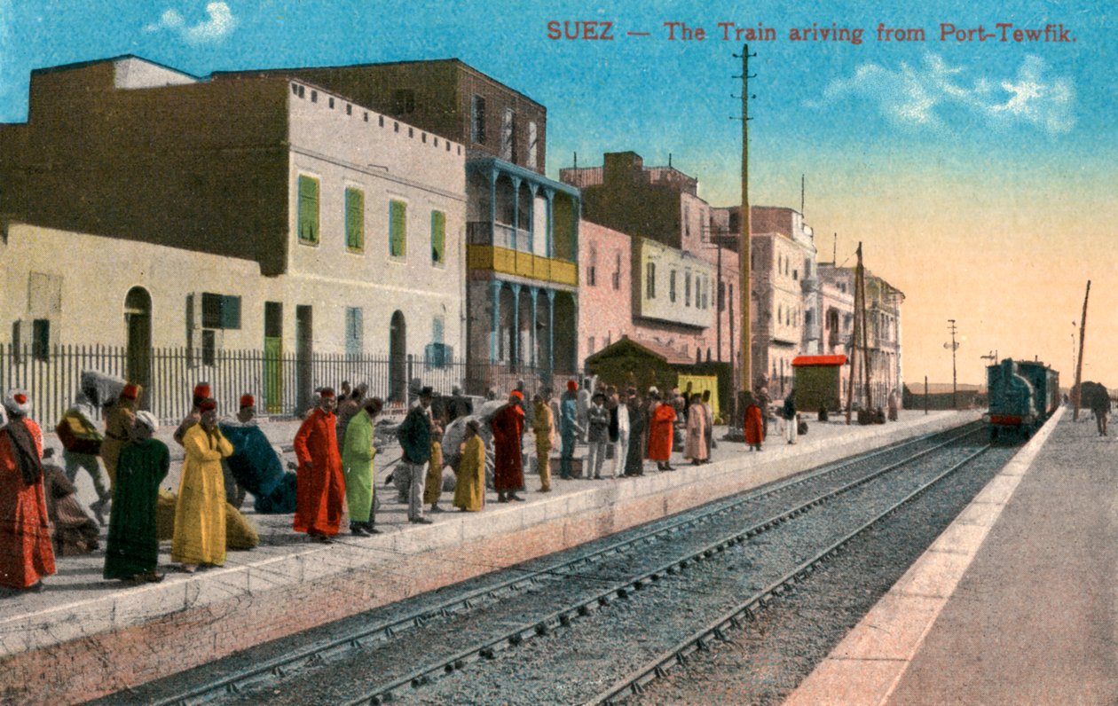 Le train arrivant de Port Tewfik, Suez, Égypte, 20ème siècle - Unbekannt