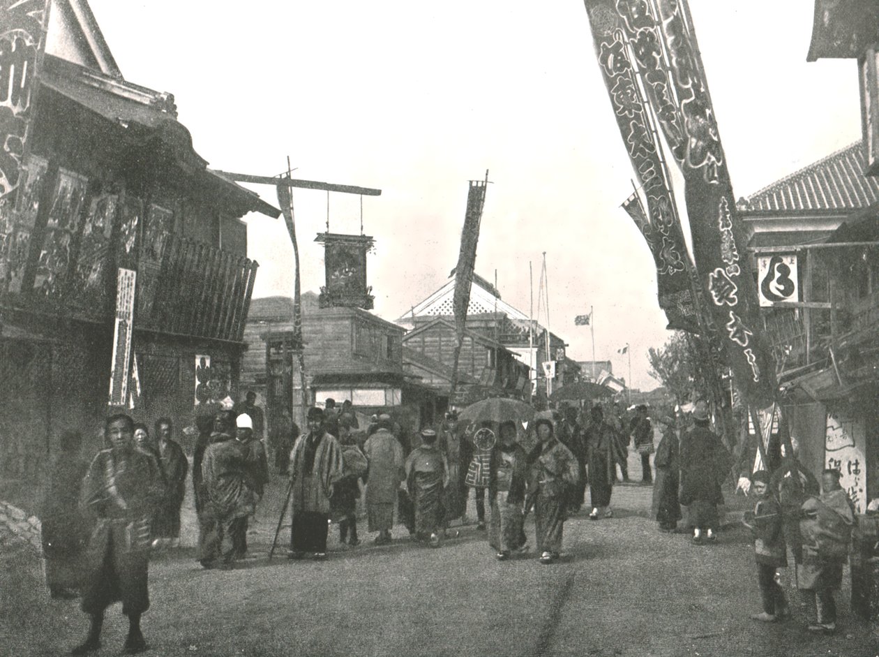 Rue du Théâtre, Yokohama, Japon, 1895 - Unbekannt