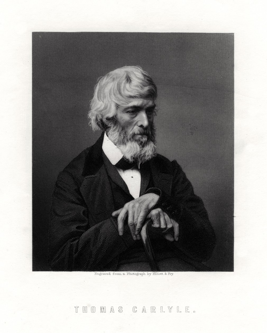 Thomas Carlyle, essayiste, satiriste et historien écossais, milieu-fin du 19ème siècle - Unbekannt