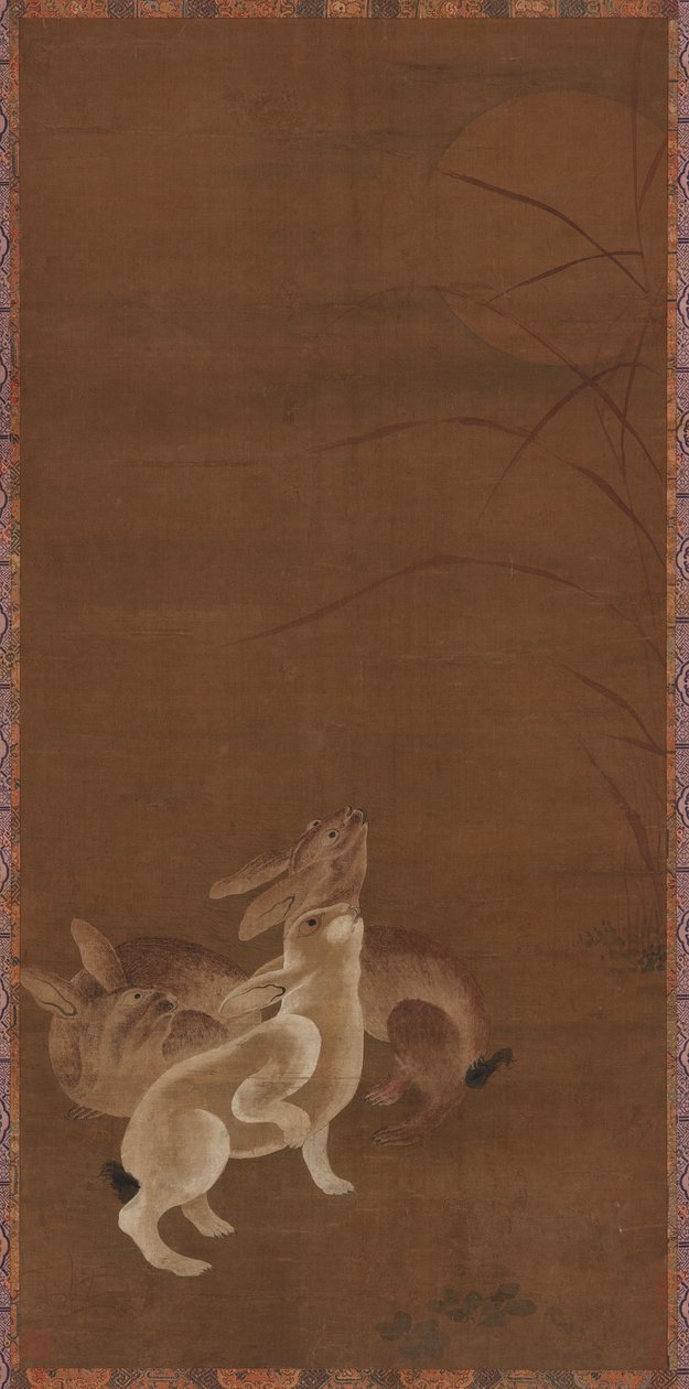 Trois lièvres regardant la lune, 1368-1644 - Unbekannt