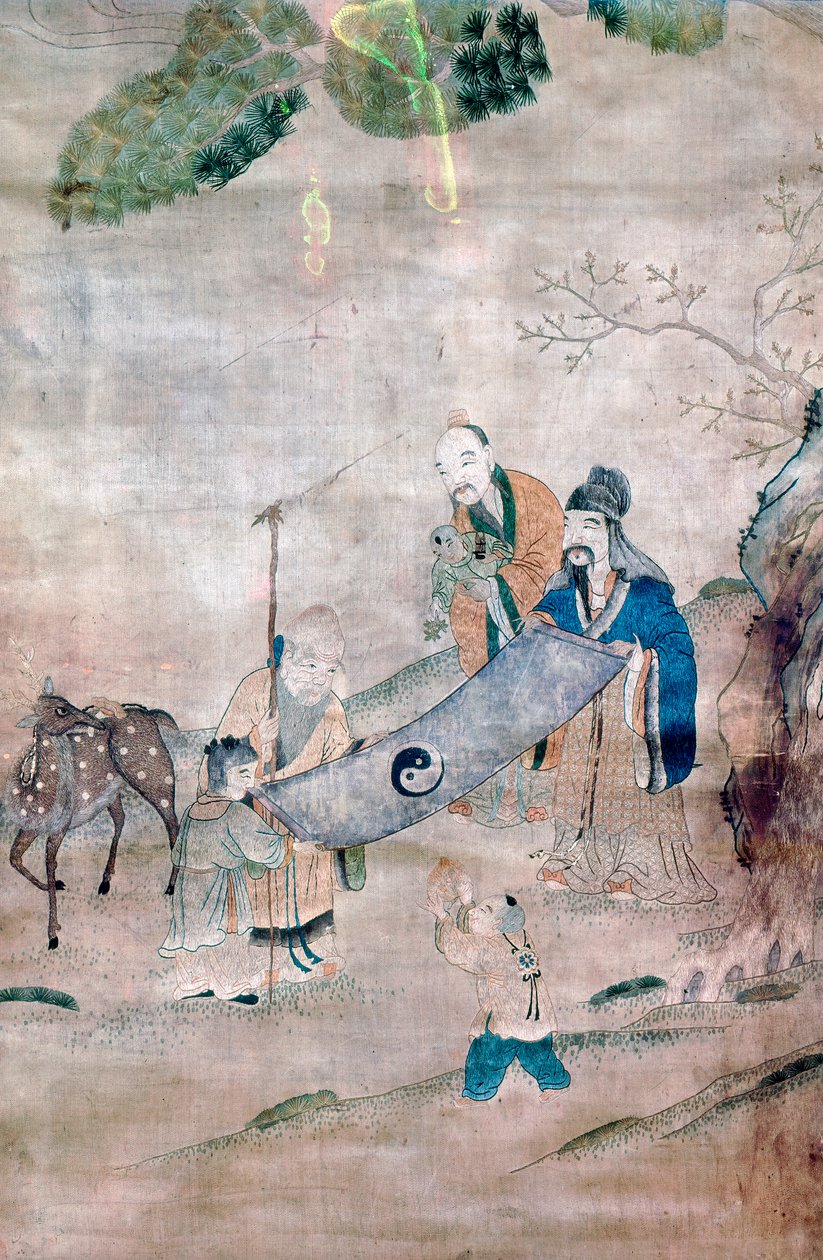 Trois sages du Tai Chi, chinois, XVIIe ou XVIIIe siècle - Unbekannt