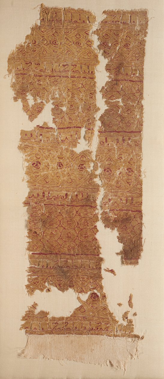 Tiraz avec bandes de guillochis denses, 1100s - Unbekannt