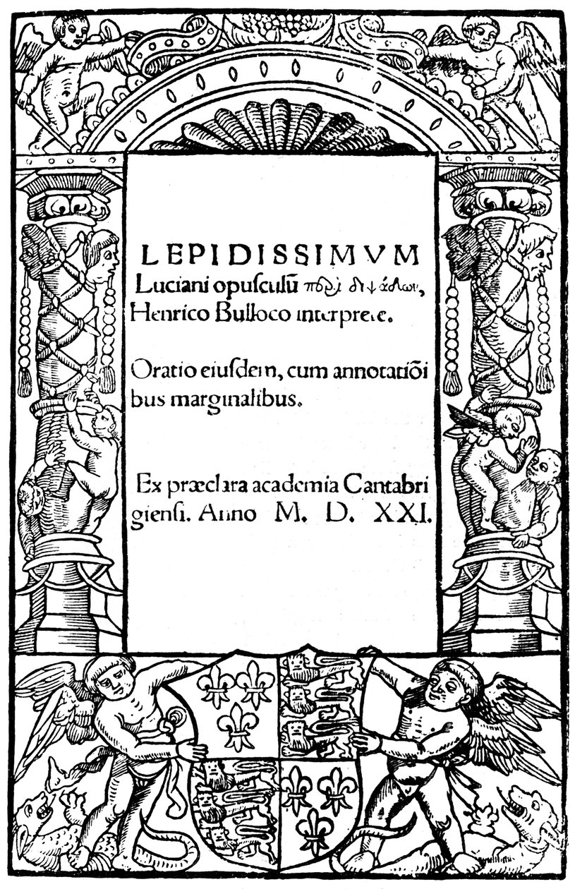 Page de titre de Lucian, 1521, 1893 - Unbekannt