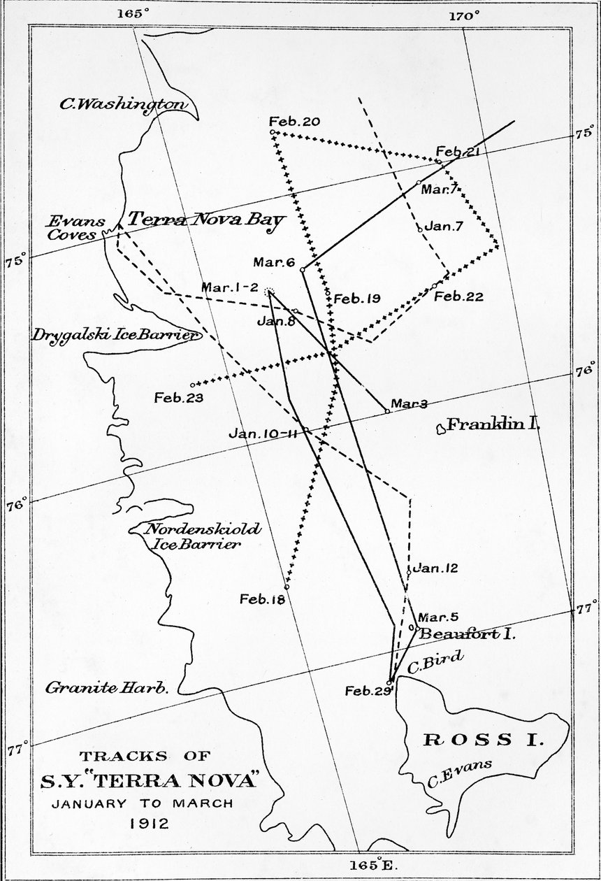 Traces du S.Y. Terra Nova - Janvier à mars 1912, 1913 - Unbekannt