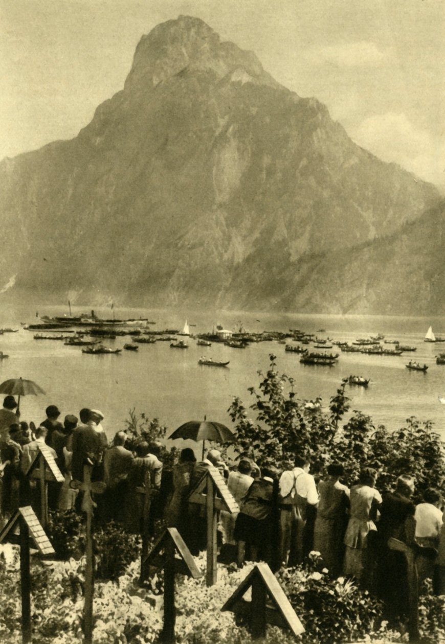 Traunstein et Traunsee, Haute-Autriche, vers 1935 - Unbekannt