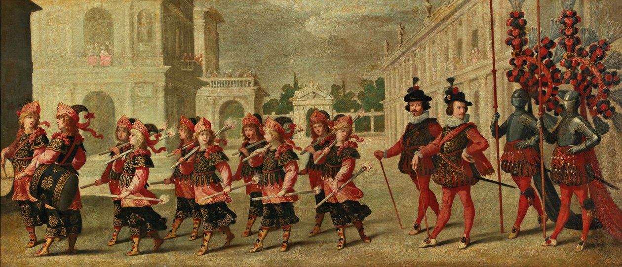 Triomphe avec des chevaliers de l