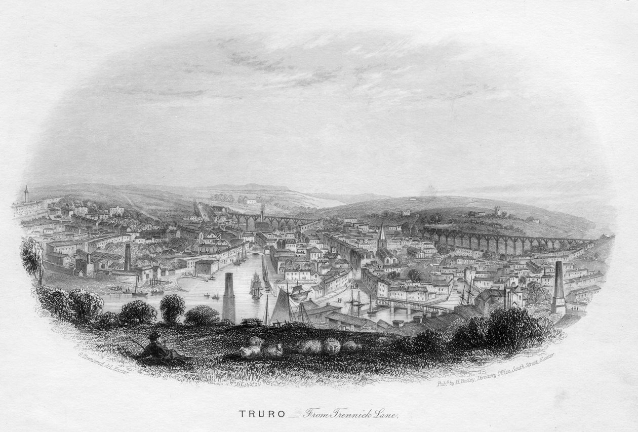 Truro, depuis Trennick Lane, 1860 - Unbekannt