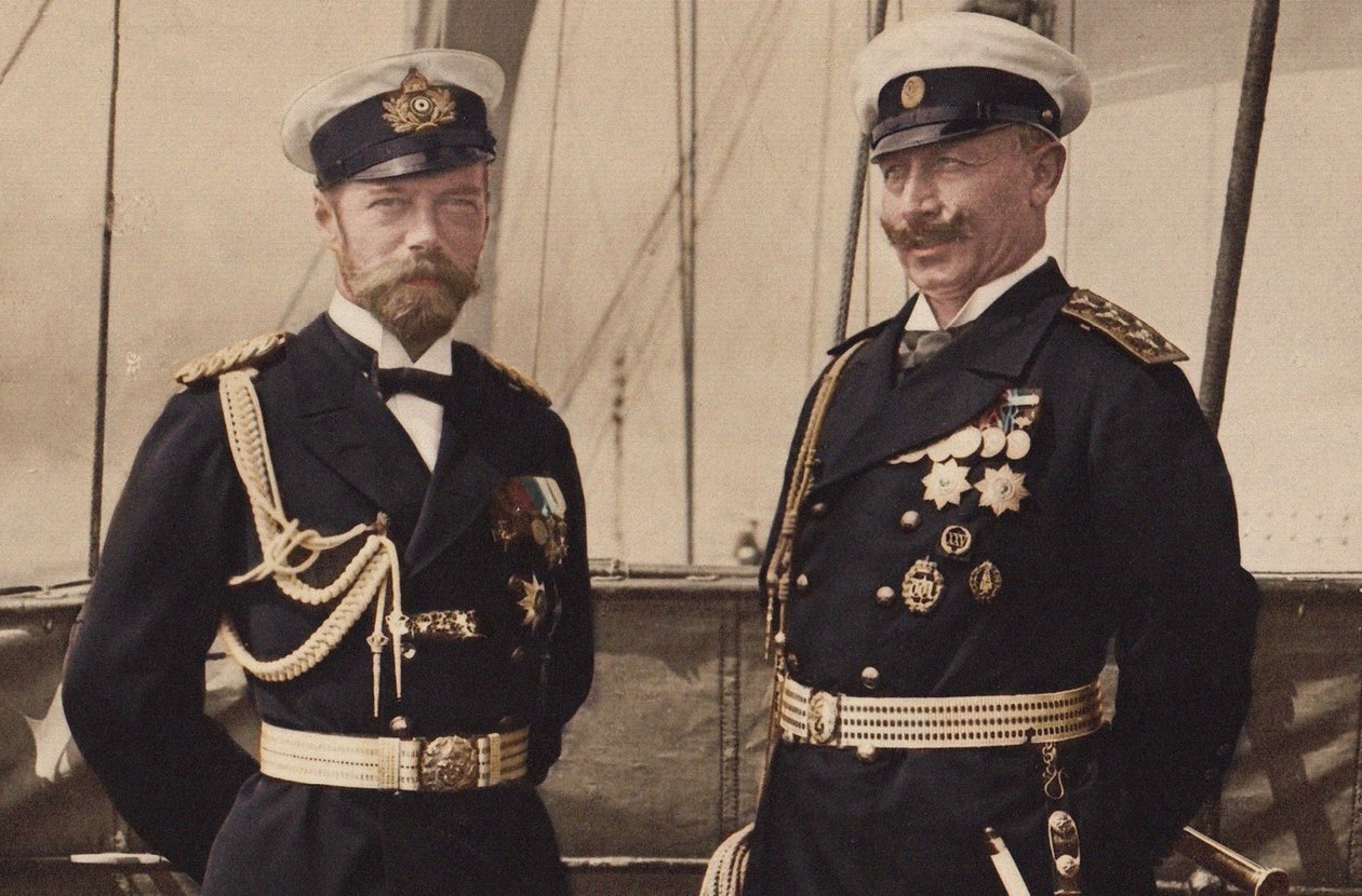 Tsar Nicolas II et Kaiser Wilhelm II à Björkö, 1905 - Unbekannt