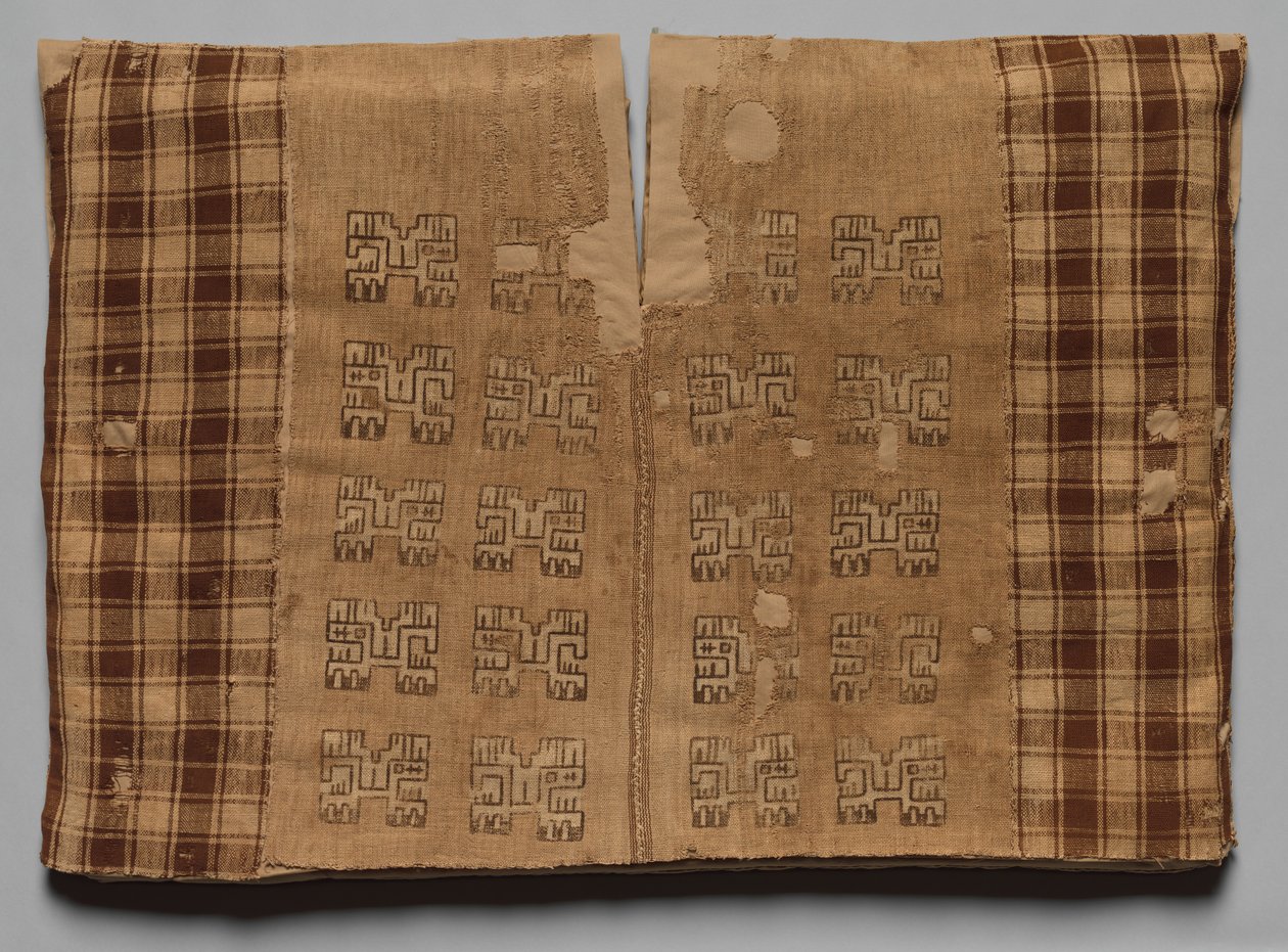 Tunique avec des animaux de profil et des damiers, 700 av. J.-C.-650 apr. J.-C. - Unbekannt