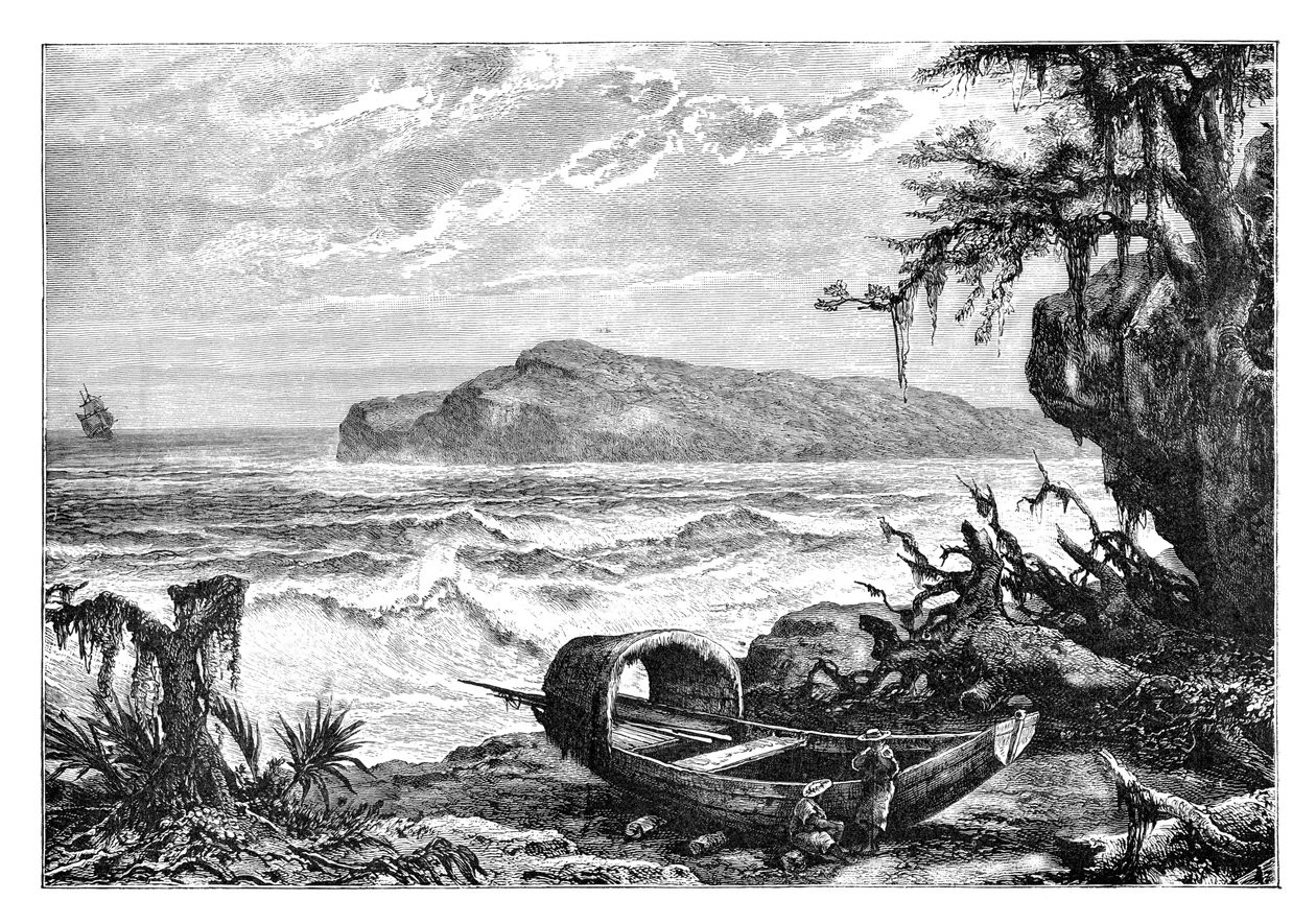 Île de la Tortue, vue prise à l