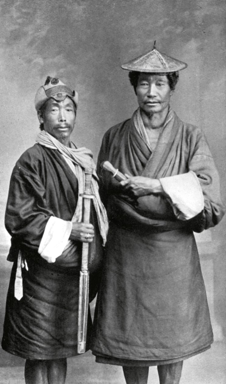 Deux hommes Sikkimais, c1910 - Unbekannt