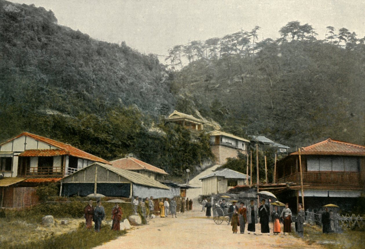 Une rue à Nunobiki, près de Kobe, 1900 - Unbekannt