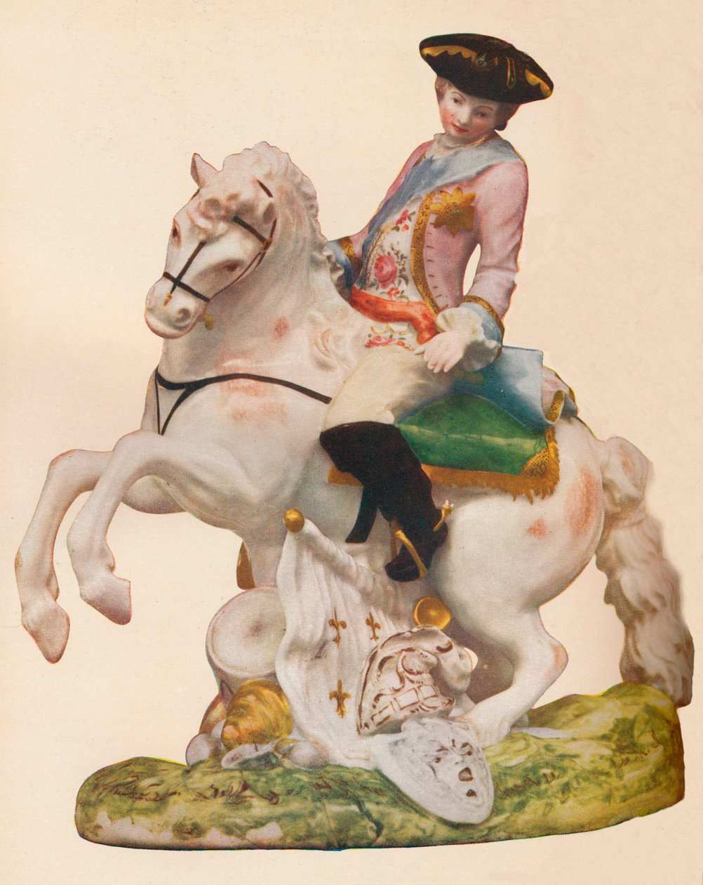 Figure en porcelaine de Vauxhall, probablement représentant Ferdinand, duc de Brunswick, vers 1755-60 - Unbekannt