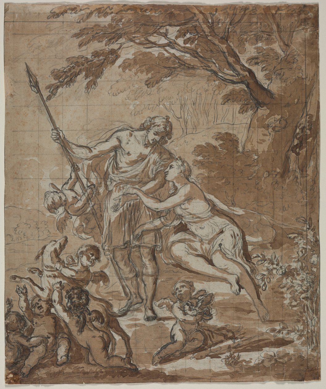 Vénus et Adonis, 1713 - Unbekannt